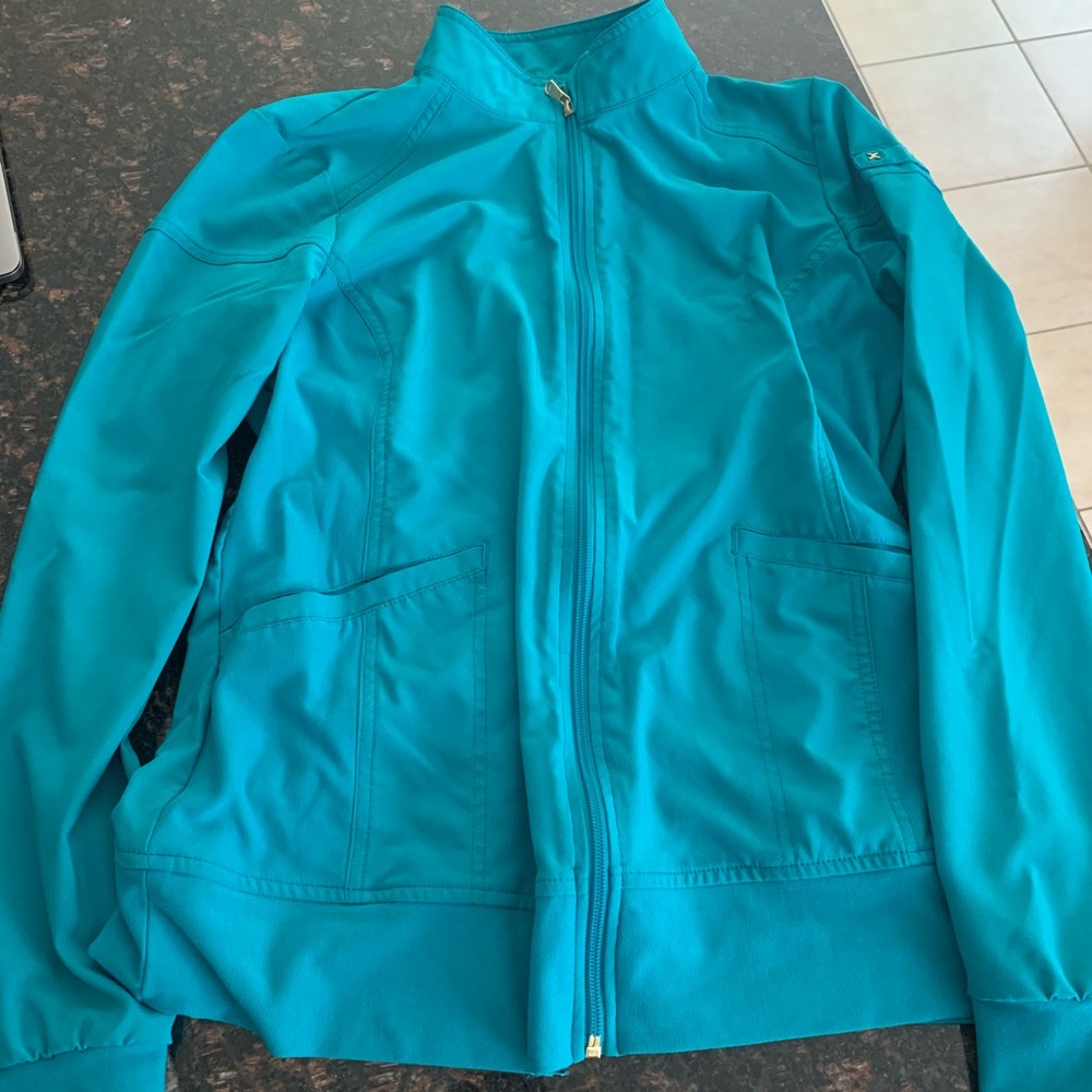 Cherokee Teal scrub jacket